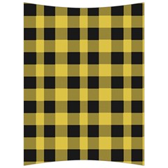 Black And Yellow Small Plaids Back Support Cushion by ConteMonfrey