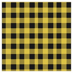 Black And Yellow Small Plaids Lightweight Scarf  by ConteMonfrey