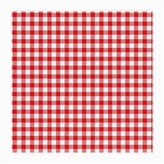 Straight Red White Small Plaids Medium Glasses Cloth by ConteMonfrey