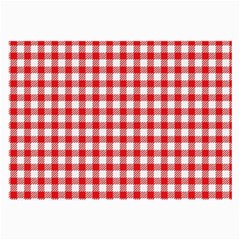 Straight Red White Small Plaids Large Glasses Cloth by ConteMonfrey