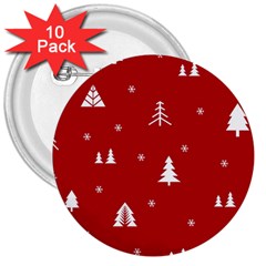 Abstract-cute-christmas Seamless 3  Buttons (10 Pack)  by nateshop