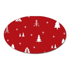 Abstract-cute-christmas Seamless Oval Magnet by nateshop