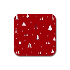 Abstract-cute-christmas Seamless Rubber Square Coaster (4 Pack) by nateshop