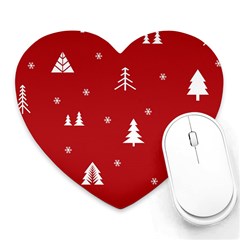 Abstract-cute-christmas Seamless Heart Mousepads by nateshop