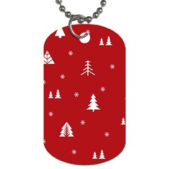 Abstract-cute-christmas Seamless Dog Tag (one Side) by nateshop