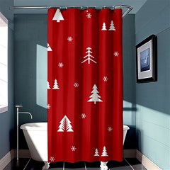 Abstract-cute-christmas Seamless Shower Curtain 36  X 72  (stall)  by nateshop