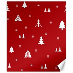 Abstract-cute-christmas Seamless Canvas 8  X 10  by nateshop