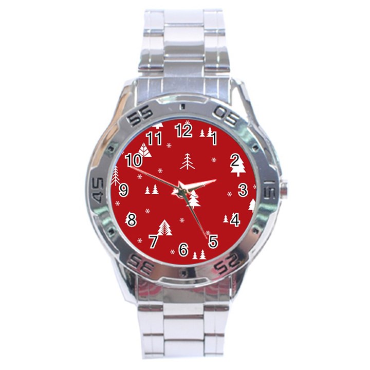 Abstract-cute-christmas Seamless Stainless Steel Analogue Watch