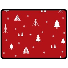 Abstract-cute-christmas Seamless Double Sided Fleece Blanket (large)  by nateshop