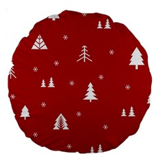 Abstract-cute-christmas Seamless Large 18  Premium Round Cushions by nateshop