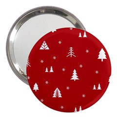 Abstract-cute-christmas Seamless 3  Handbag Mirrors by nateshop