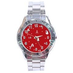 Abstract-cute-christmas Seamless Stainless Steel Analogue Watch by nateshop