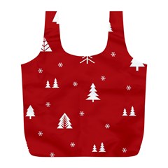 Abstract-cute-christmas Seamless Full Print Recycle Bag (l)