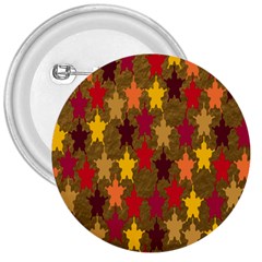 Abstract-flower Gold 3  Buttons by nateshop