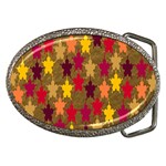 Abstract-flower Gold Belt Buckles Front