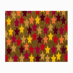 Abstract-flower Gold Small Glasses Cloth (2 Sides)