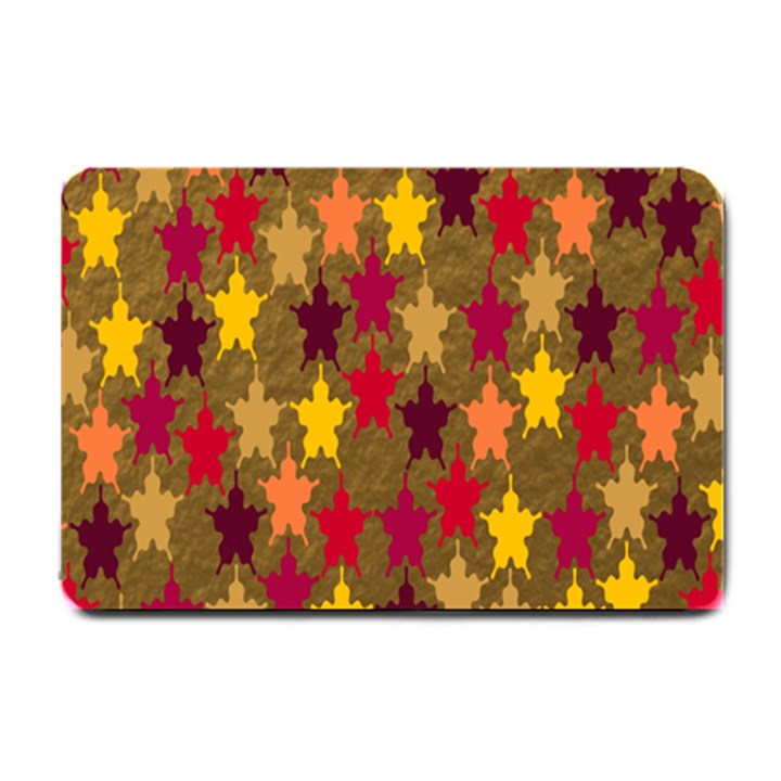 Abstract-flower Gold Small Doormat 