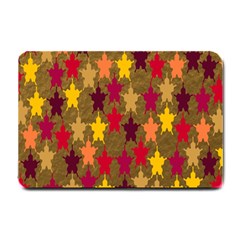 Abstract-flower Gold Small Doormat  by nateshop