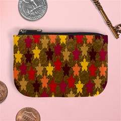 Abstract-flower Gold Mini Coin Purse by nateshop