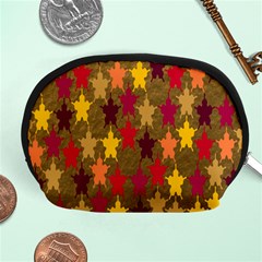 Abstract-flower Gold Accessory Pouch (medium) by nateshop