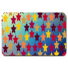 Abstract-flower,bacground Large Doormat  by nateshop