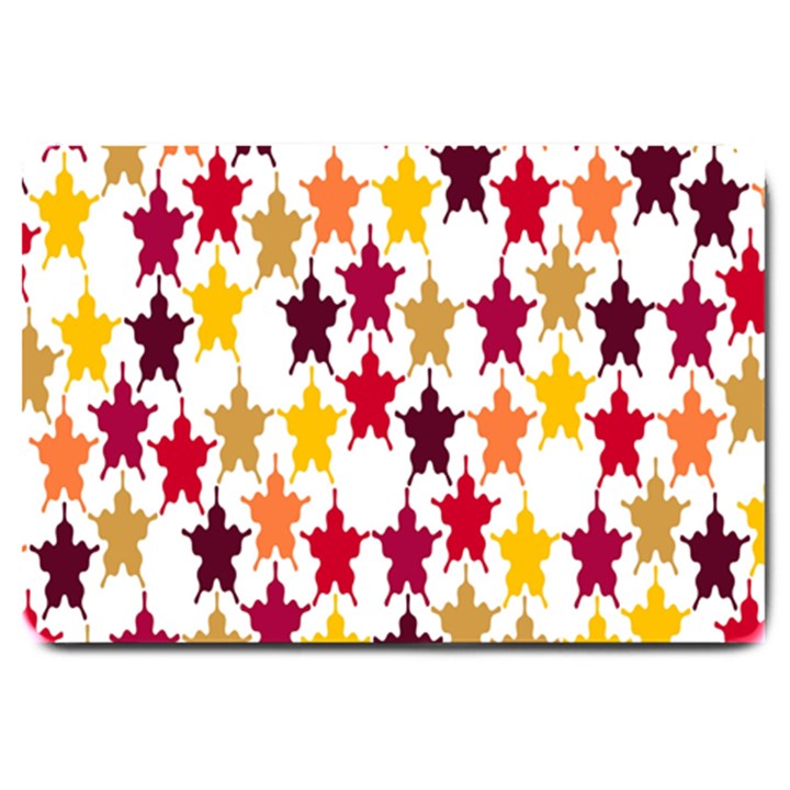 Abstract-flower Large Doormat 