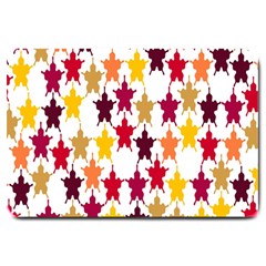 Abstract-flower Large Doormat  by nateshop