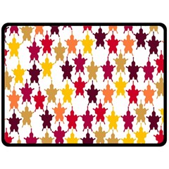 Abstract-flower Double Sided Fleece Blanket (large)  by nateshop