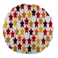 Abstract-flower Large 18  Premium Round Cushions by nateshop