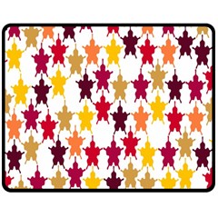 Abstract-flower Double Sided Fleece Blanket (medium)  by nateshop