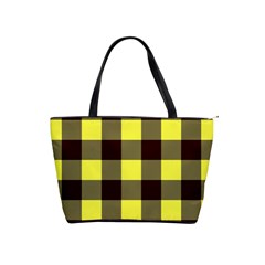 Black And Yellow Plaids Classic Shoulder Handbag by ConteMonfrey