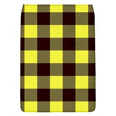 Black And Yellow Plaids Removable Flap Cover (s) by ConteMonfrey