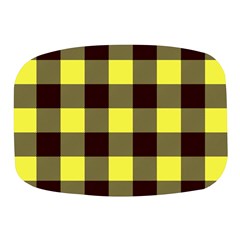 Black And Yellow Plaids Mini Square Pill Box by ConteMonfrey