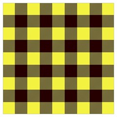 Black And Yellow Plaids Lightweight Scarf  by ConteMonfrey