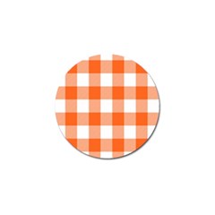 Orange And White Plaids Golf Ball Marker (10 Pack) by ConteMonfrey