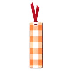 Orange And White Plaids Small Book Marks by ConteMonfrey