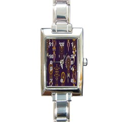 Background Rectangle Italian Charm Watch by nateshop