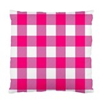 Pink and white plaids Standard Cushion Case (Two Sides) Back