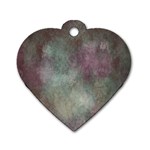 Background-abstrac Dog Tag Heart (Two Sides) Front