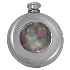 Background-abstrac Round Hip Flask (5 Oz) by nateshop