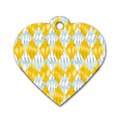 Background-box Yellow Dog Tag Heart (one Side) by nateshop