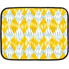 Background-box Yellow Double Sided Fleece Blanket (mini)  by nateshop