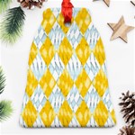 Background-box Yellow Bell Ornament (Two Sides) Front