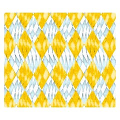 Background-box Yellow Double Sided Flano Blanket (small)  by nateshop