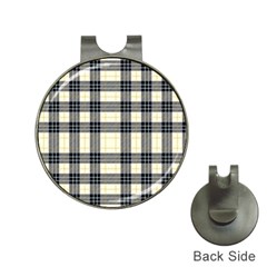 Gray And Yellow Plaids  Hat Clips With Golf Markers by ConteMonfrey