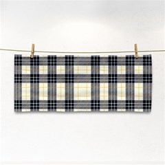 Gray And Yellow Plaids  Hand Towel by ConteMonfrey