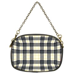 Gray And Yellow Plaids  Chain Purse (two Sides) by ConteMonfrey