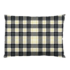 Gray And Yellow Plaids  Pillow Case by ConteMonfrey