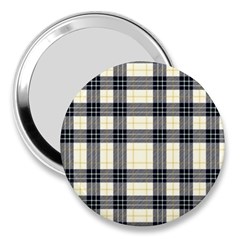 Gray And Yellow Plaids  3  Handbag Mirrors by ConteMonfrey