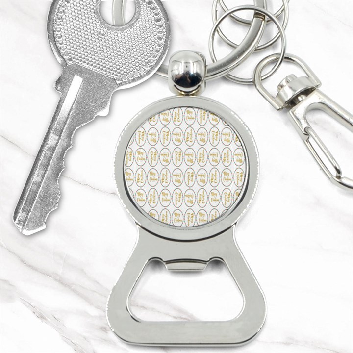 Background-cute-christmas Gold Bottle Opener Key Chain